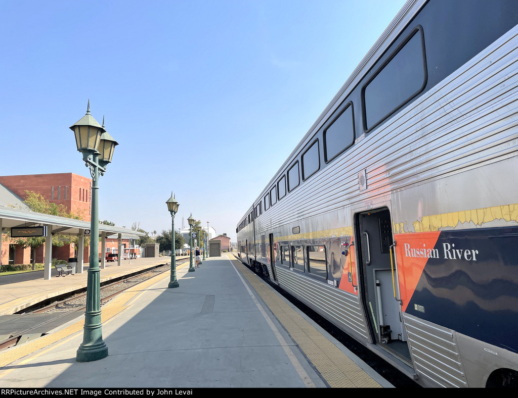 Amtrak Train # 715 on the right 